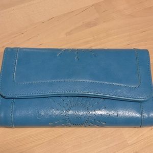 Ourbag Boho Blue wallet, large, GUC